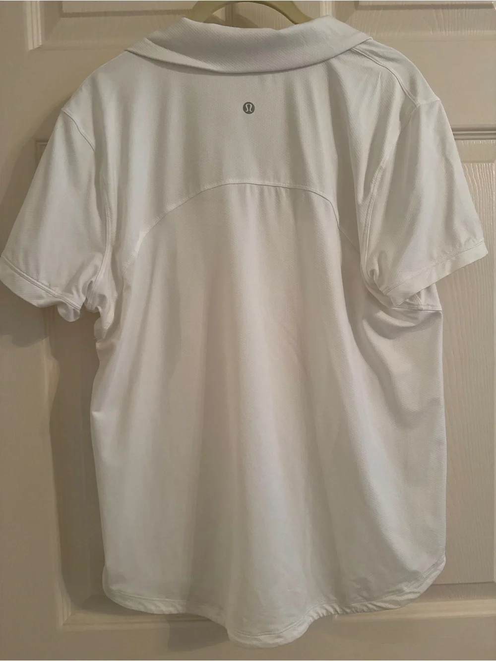 lululemon athletica White Short-Sleeve Polo Top